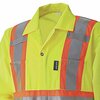 Pioneer Hi-Vis Polyester Knit Traffic Safety Coverall, Yellow/Green, 5XL V1070160U-5XL